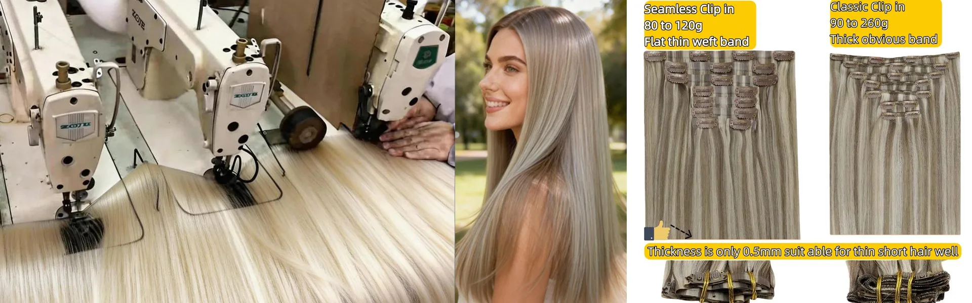 Заколки для наращивания волос